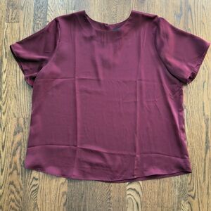Banana Republic Maroon Short Sleeve Top